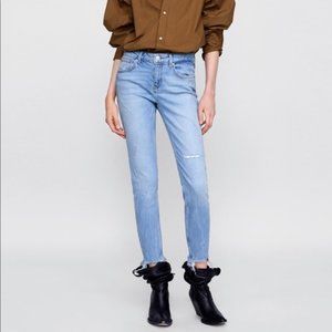 Zara Distressed Jeans Size 6